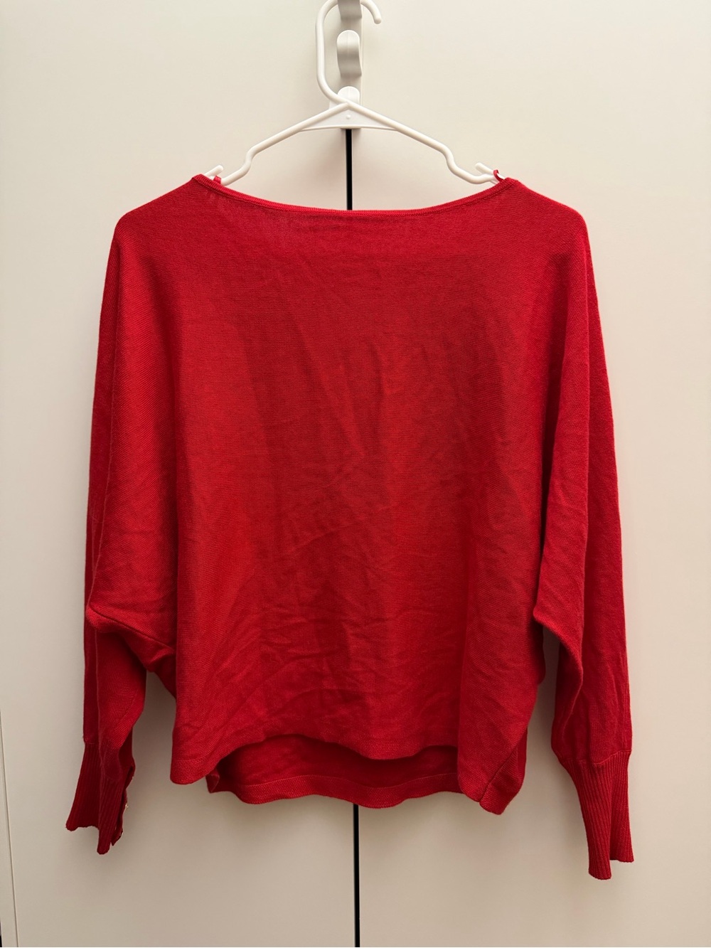 Ralph Lauren Red Boatneck Lightweight Sweater